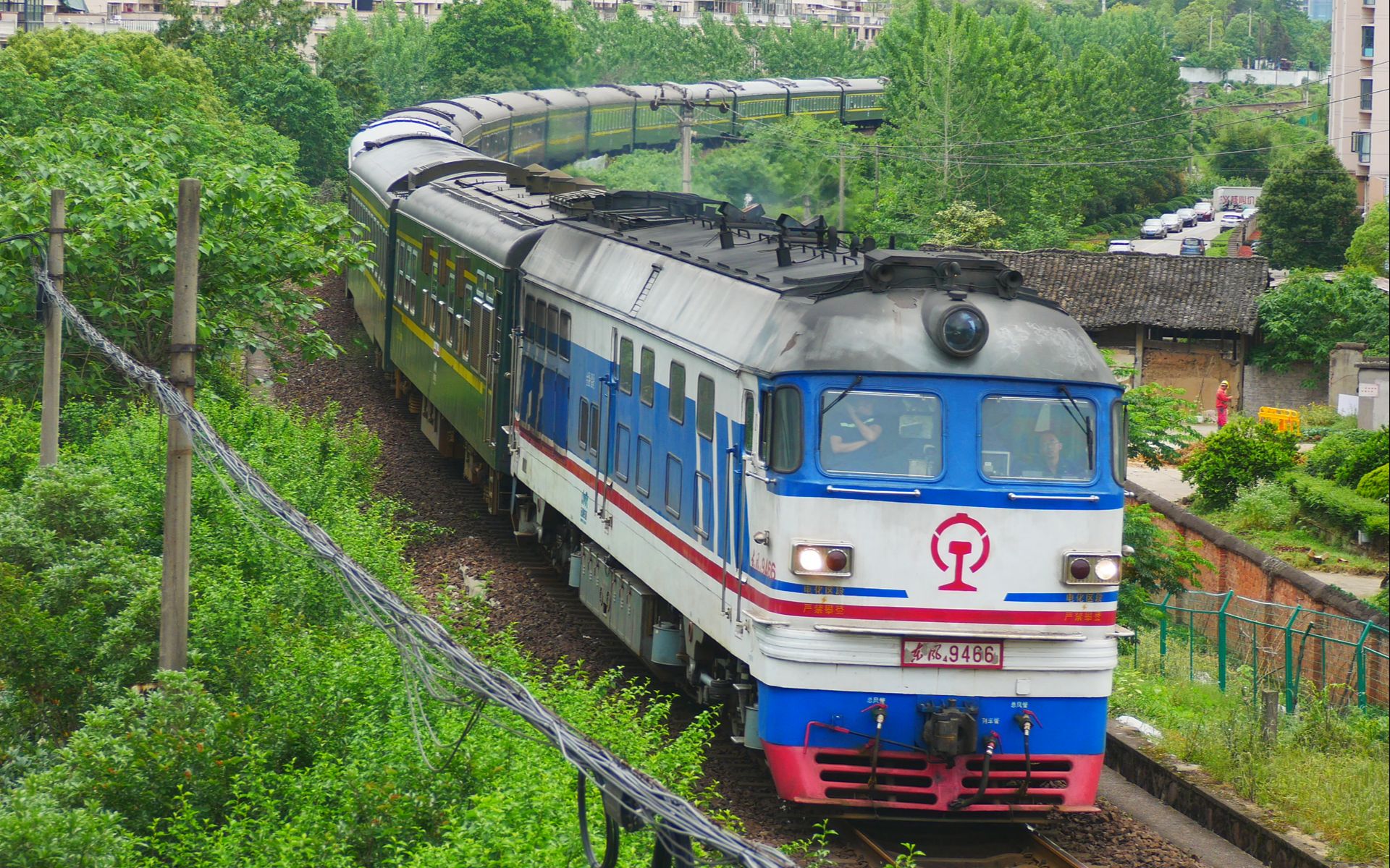 6 10:45 金温铁路〕【永康站】金温温段df4b9466牵引k944,进永康站