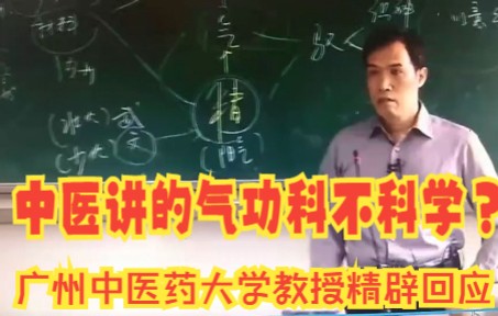 “气功”到底科不科学?广州中医药大学潘毅教授强势回应,精辟!哔哩哔哩bilibili