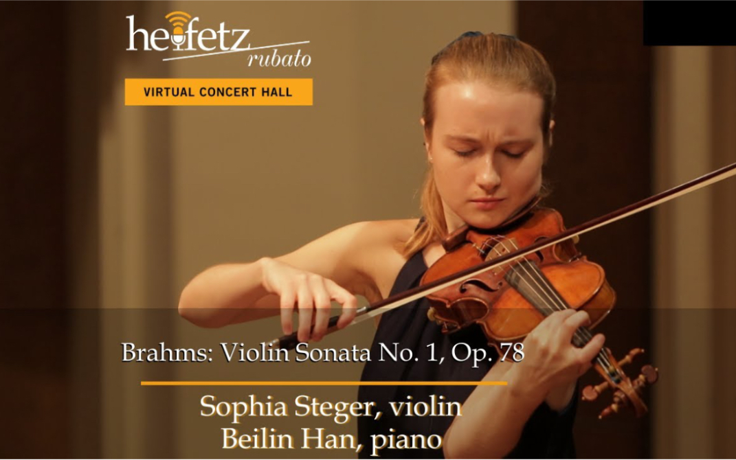 [图]勃拉姆斯-G大调第一小提琴奏鸣曲 第一乐章 Brahms: Violin Sonata No. 1 "Rain": I | Sophia Steger