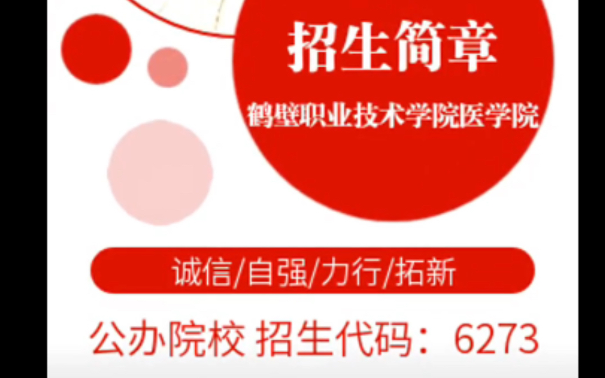 2023年鹤壁职业技术学院医学院招生简章哔哩哔哩bilibili