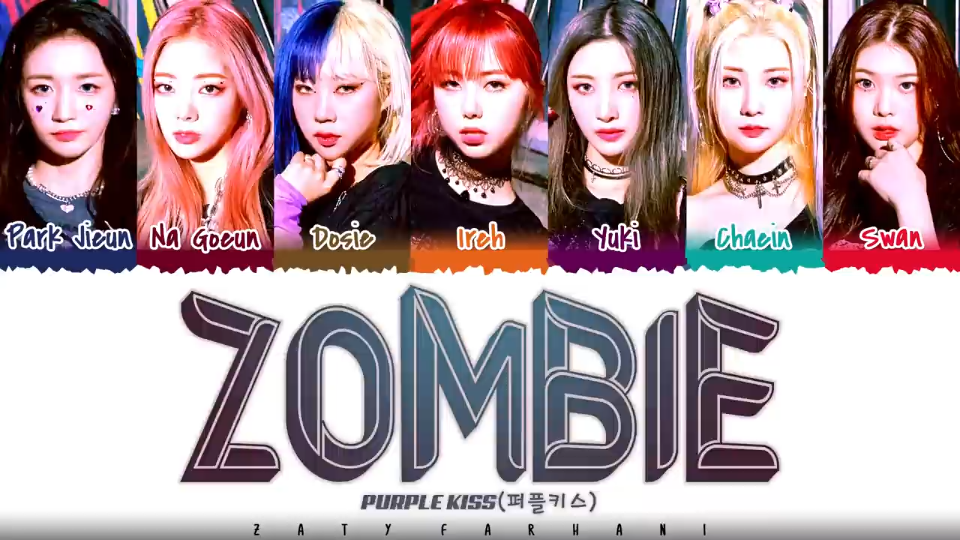 [图]PURPLE KISS - 'ZOMBIE' Lyrics [Color Coded_Han_Rom_Eng]