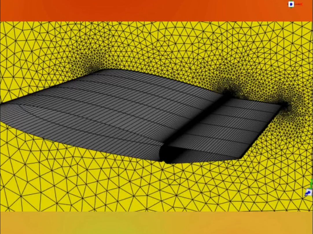 naca0012翼型襟翼的转动耦合气动分析 非结构网格 动网格vs结构网格