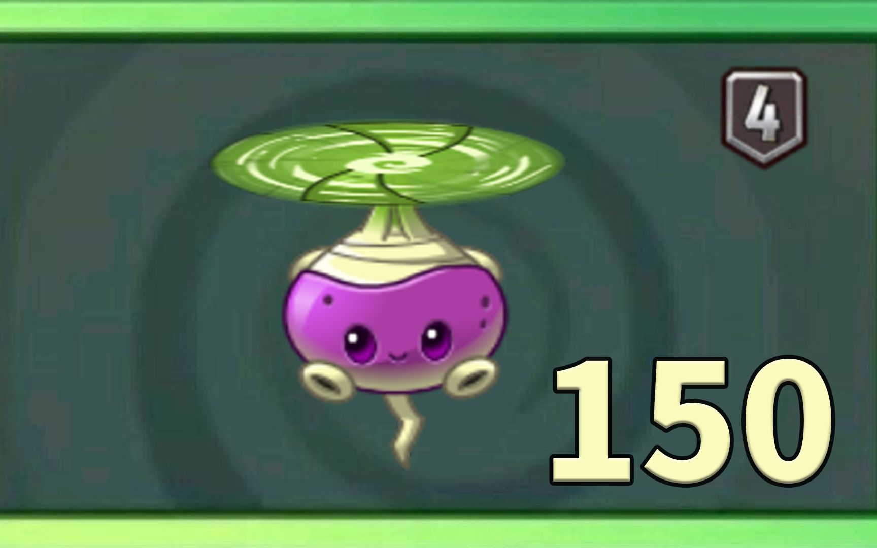 pvz2植物测评 4阶的旋转芜菁同样描边?手机游戏热门视频