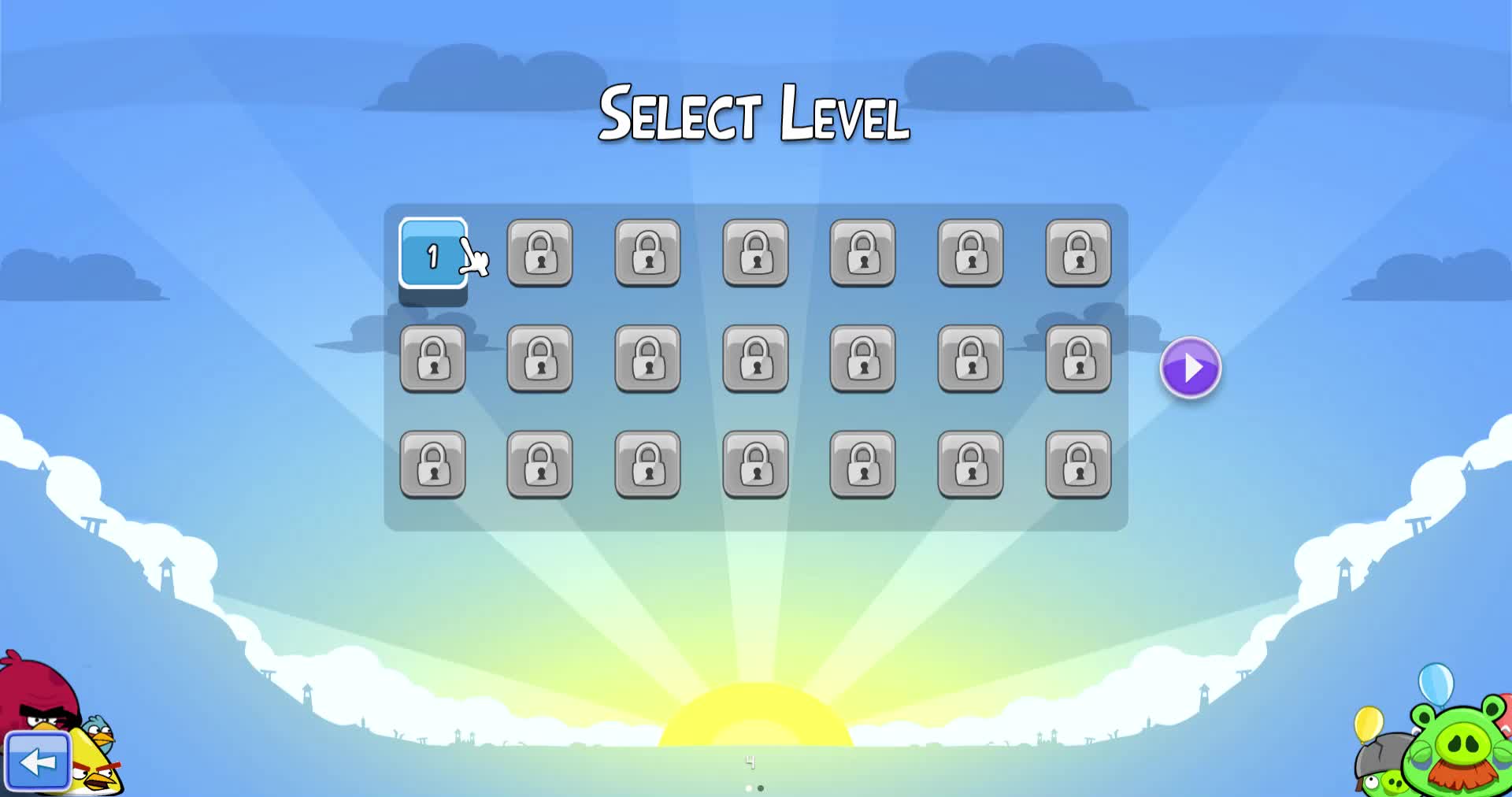 angry birds next levels 愤怒的小鸟下一关卡 balloon world 关卡4-1