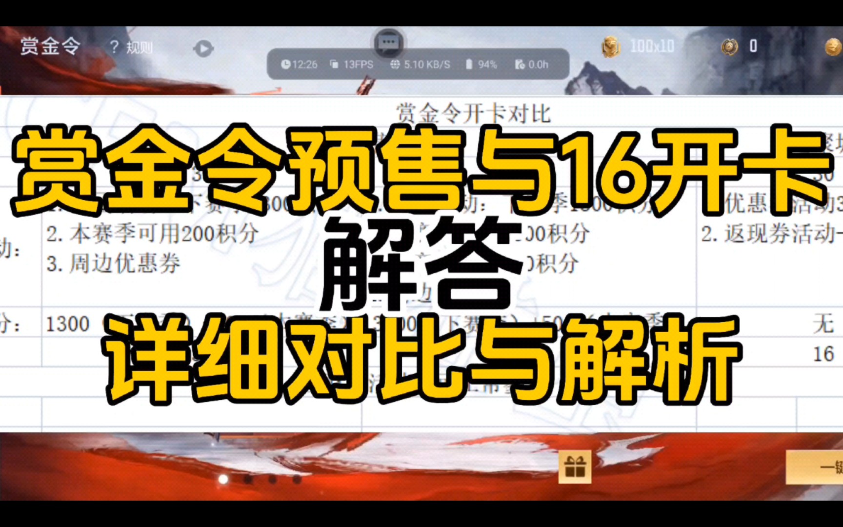 【CF手游】赏金令预售与道聚城16开卡活动详解,最便宜的最划算的氪金方法详解!