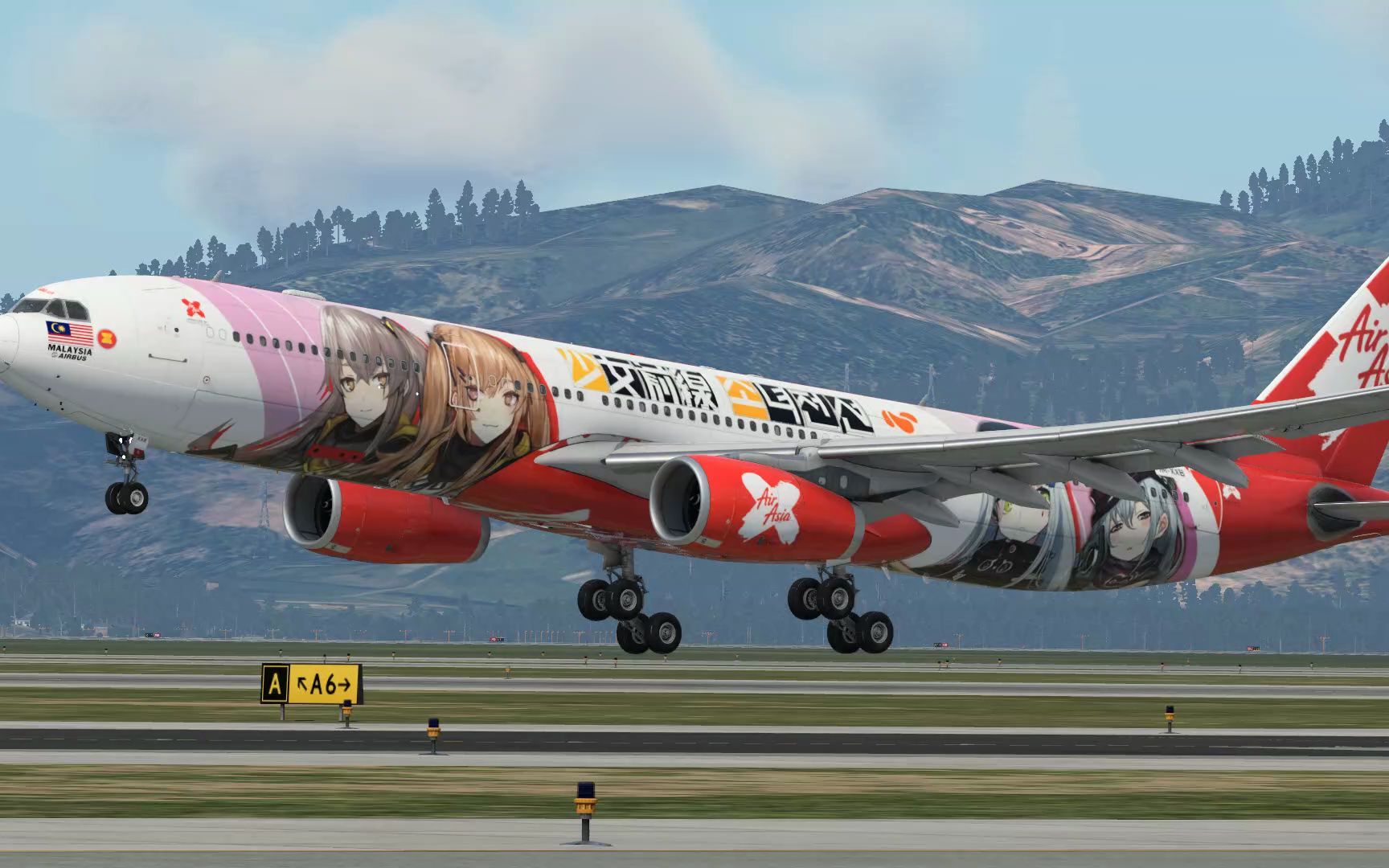 x-plane 12 | a330 亚航少女前线涂装 9m-xxb