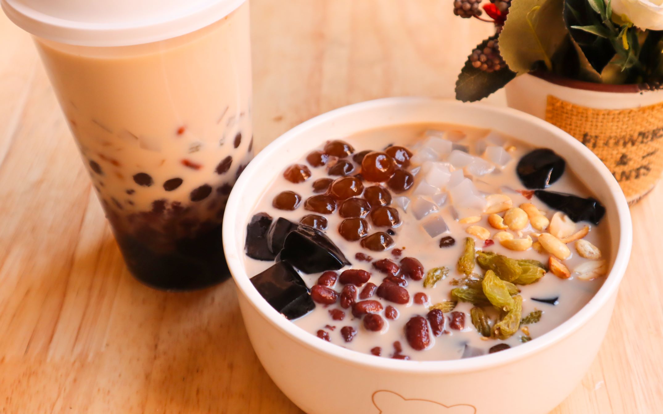 活动  春天第一杯奶茶,复刻蜜雪冰城新品外婆烧仙草,材料多多口感丰富