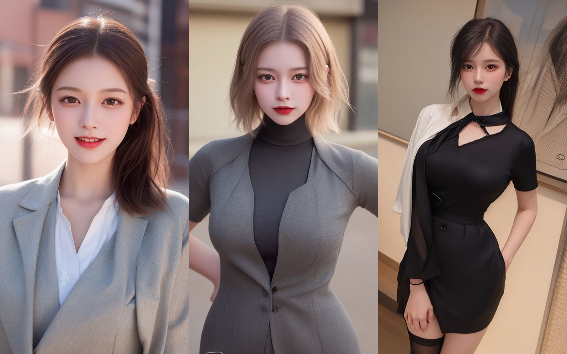 ai绘画 真人写实风 韩系美女 第九期