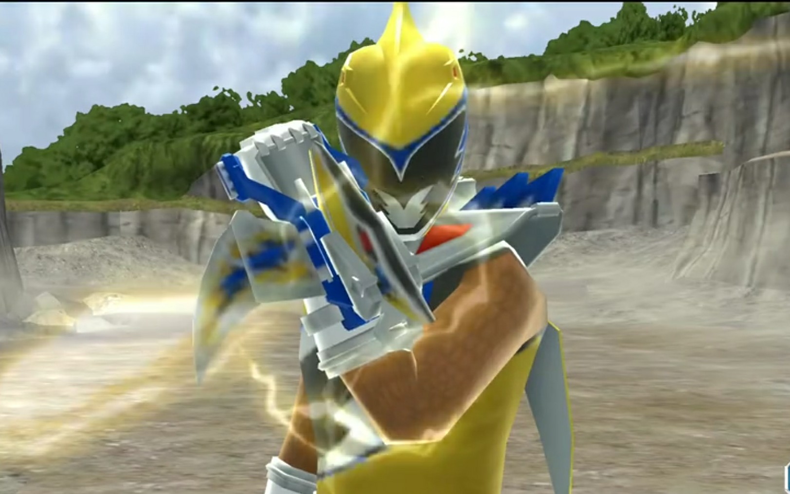 超级战队传奇战争兽电战队强龙金必杀技