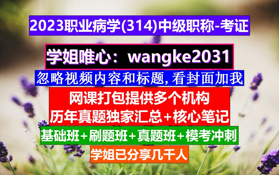 《职业病学中级职称》执业药师属于中级职称吗,中级职称护师,劳动卫生与职业病学哔哩哔哩bilibili