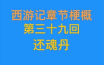 西游记梗概(第三十九回)哔哩哔哩bilibili