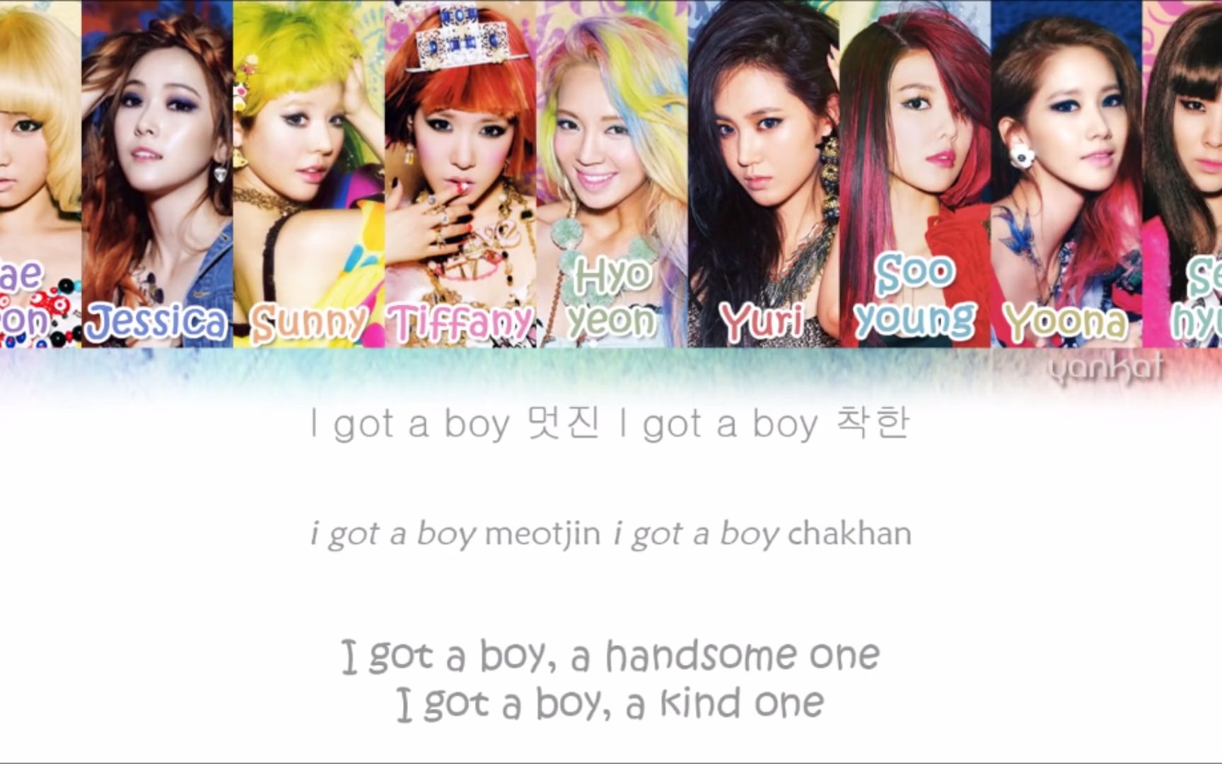 [图]【少女时代】【Girls' Generation】 - I got a Boy 音源彩色歌词版