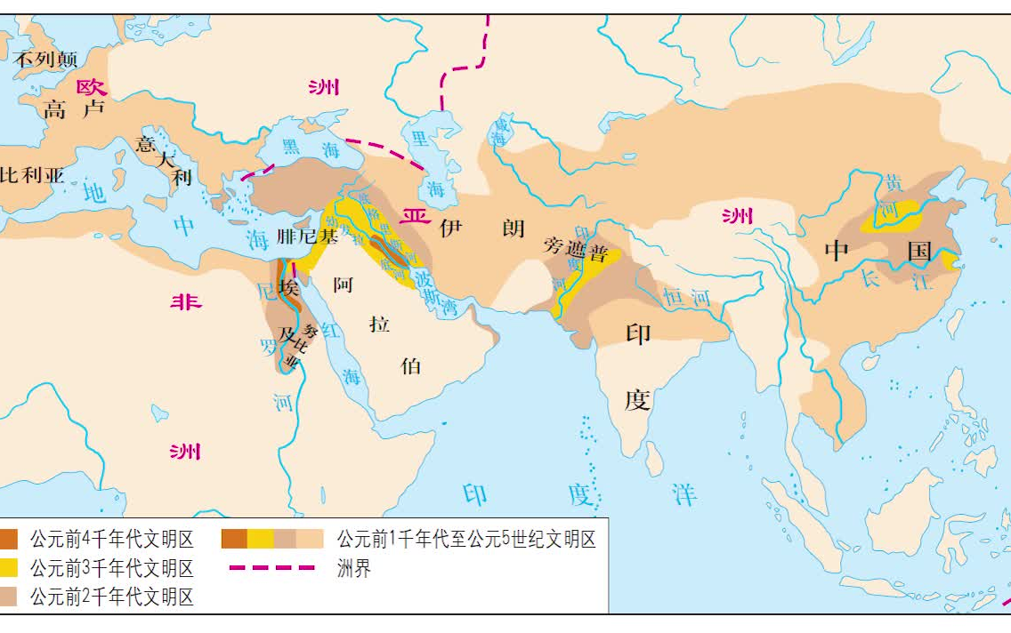 人类早期分布图以及考点哔哩哔哩bilibili