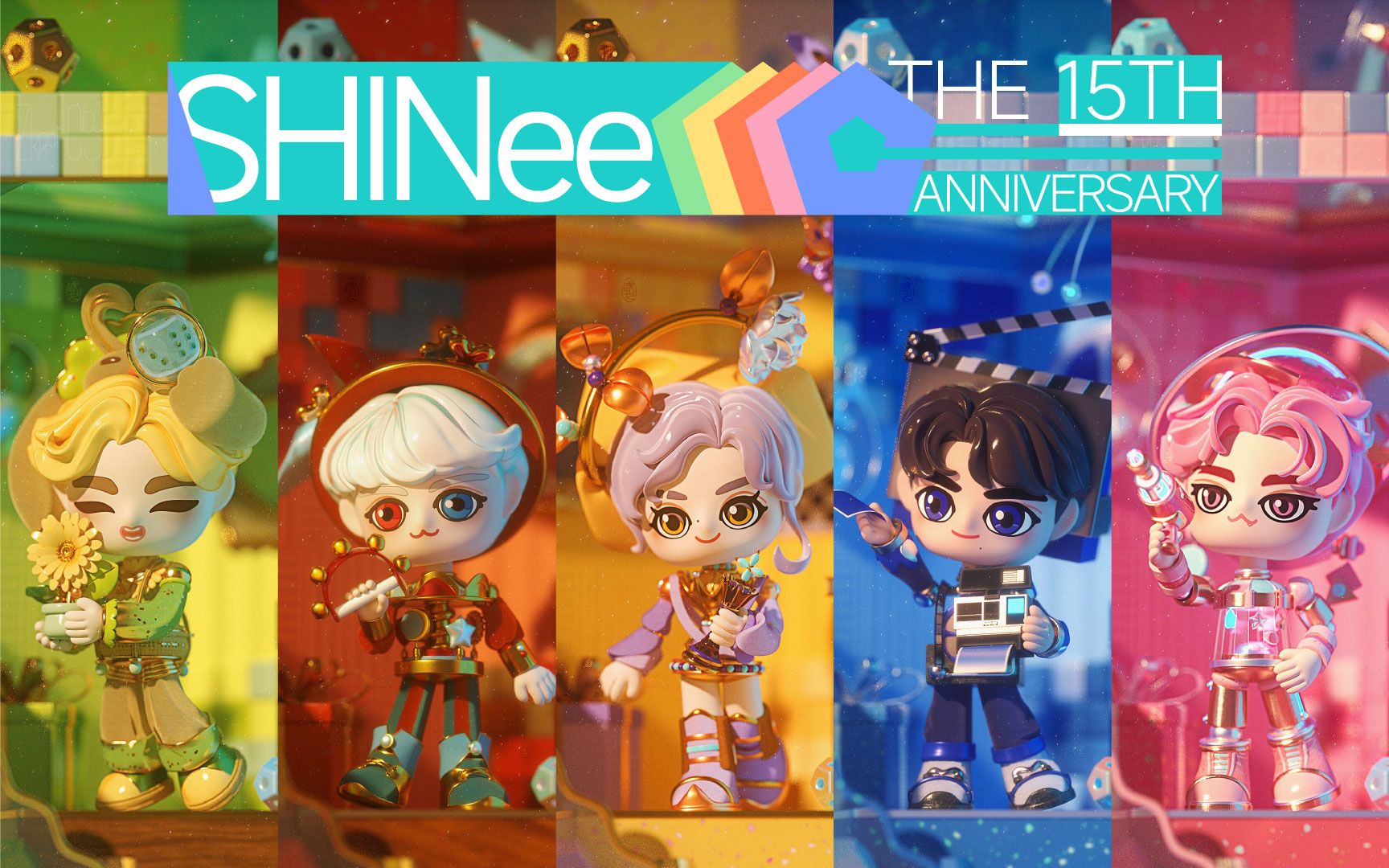 [图]【C4D】ZkrainCity~SHINee THE 15TH ANNIVERSARY~闪闪十五周年自制物料·角色小动画