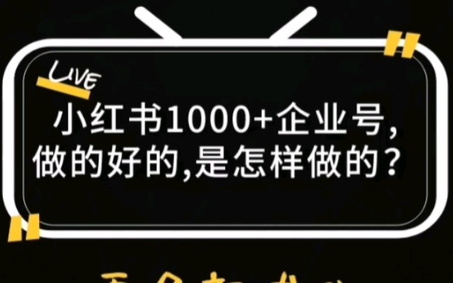 小红书1000+企业号,做的好的都是怎样做的?哔哩哔哩bilibili