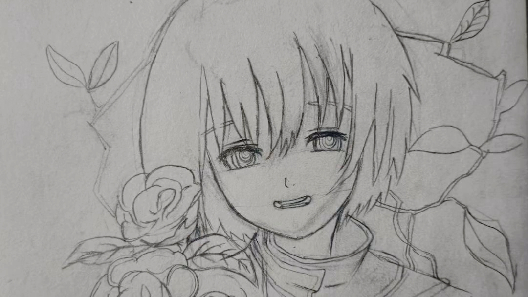 病娇小男孩一枚呀(临摹)