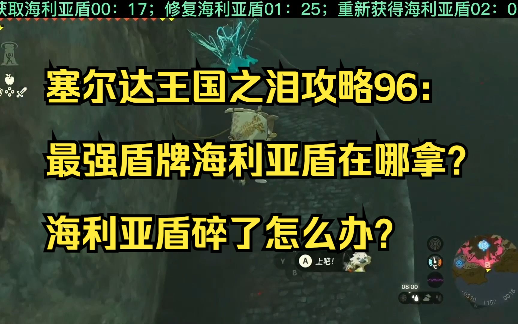 塞尔达王国之泪攻略96:最强盾牌海利亚盾在哪拿?海利亚盾碎了怎么办?哔哩哔哩bilibili塞尔达传说