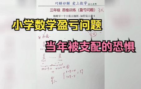 [图]思维训练：数形结合巧解小学盈亏问题变式一