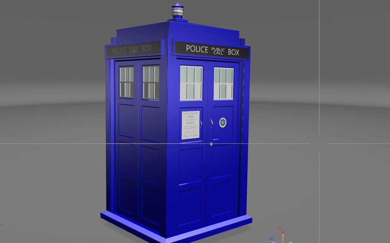 ug 3d 建模tardis 神秘博士