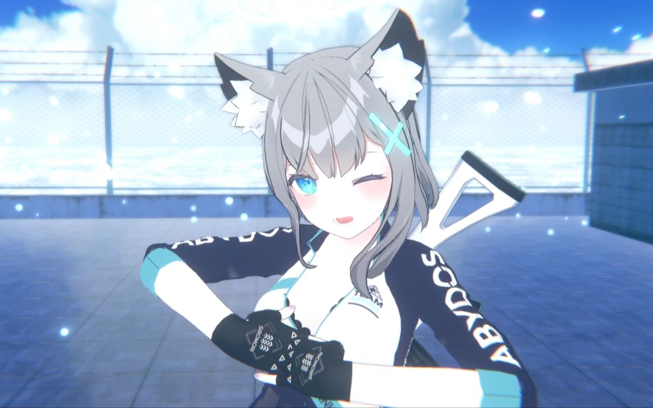 [图](Vrchat)砂狼白子MMD跳舞メランコリック碧蓝档案