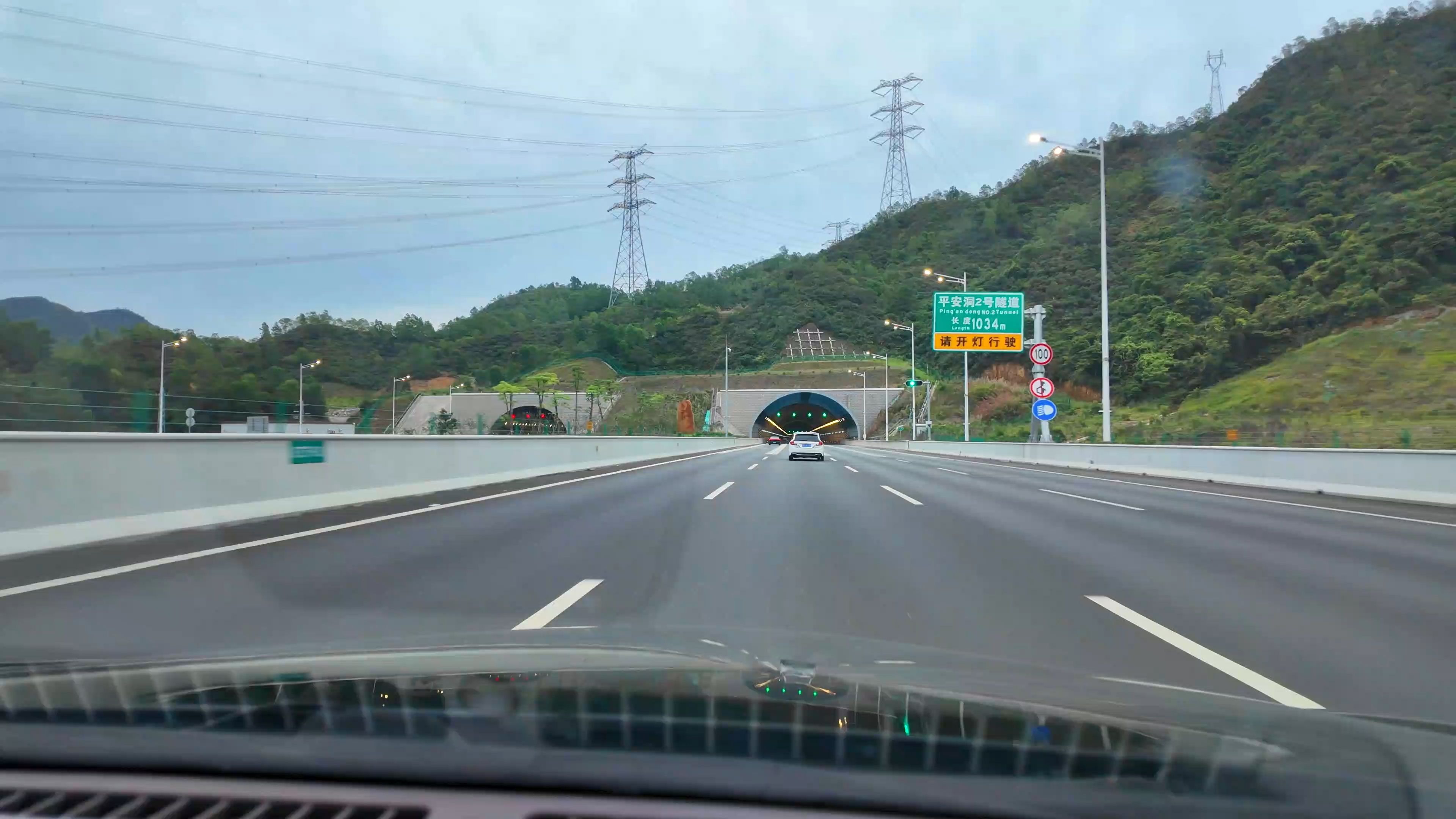 深汕高速(沈海高速深汕段)行车视角pov 深外环立交