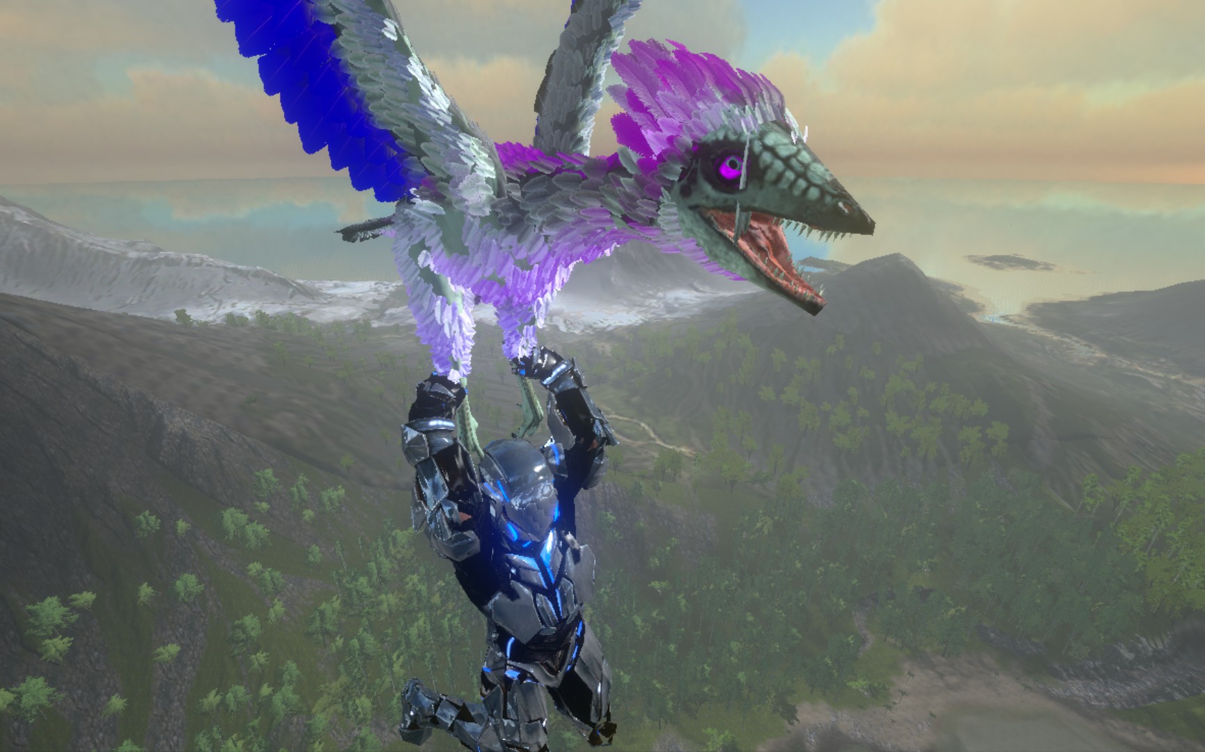 方舟手游实验仿制端游的空中南巨雷龙陷阱