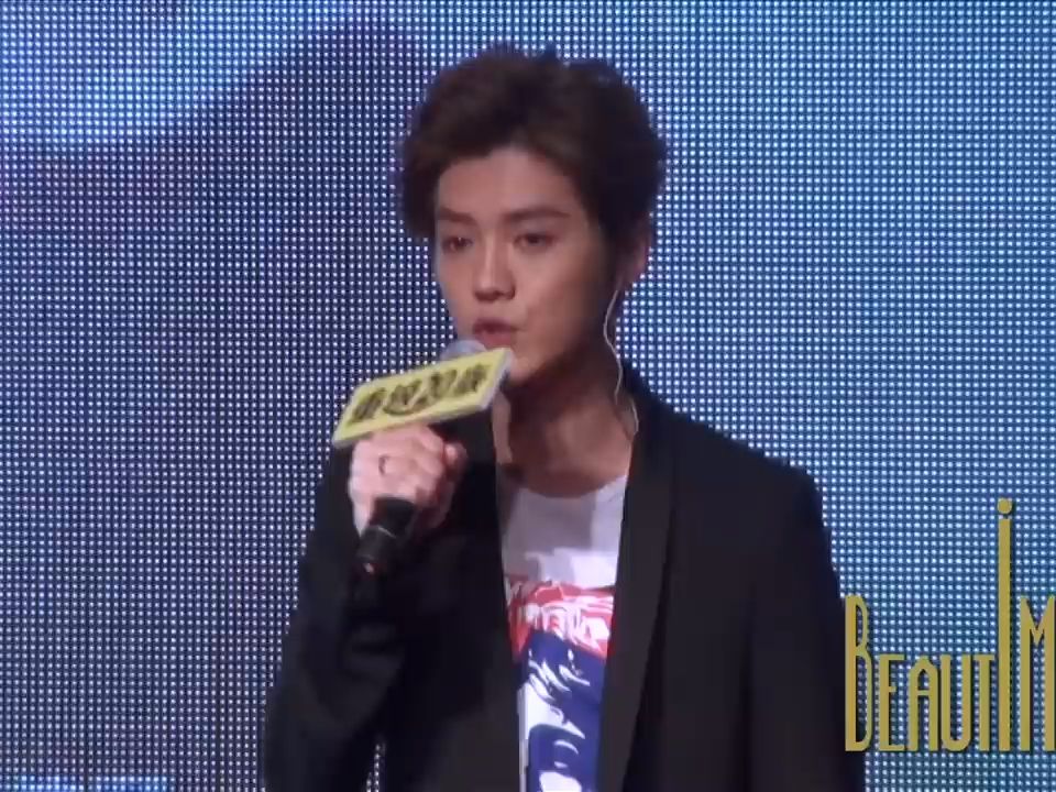 鹿晗Luhan现场演唱《重返20岁》主题曲【我们的明天】哔哩哔哩bilibili