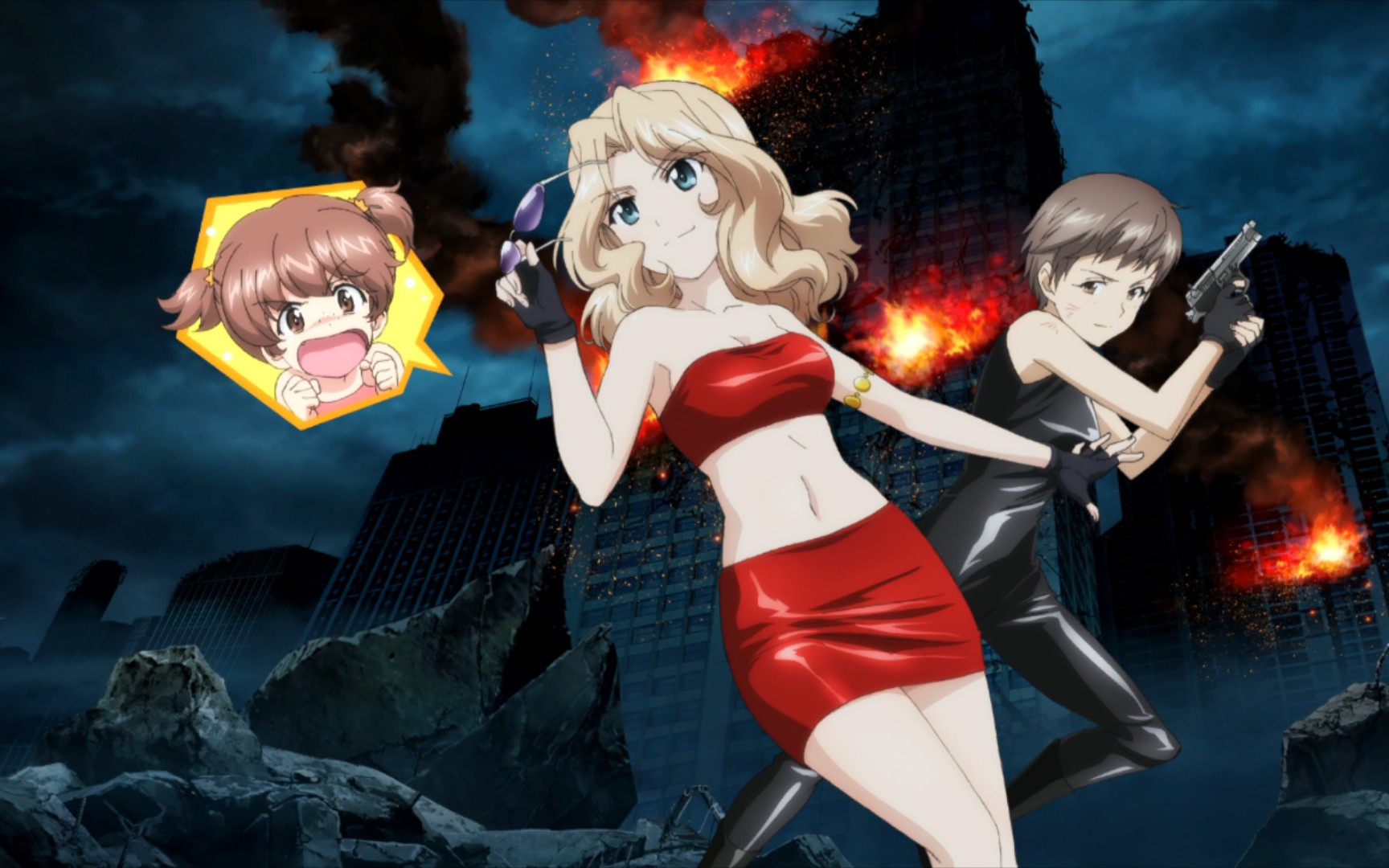 【素材向】【少女与战车dx语音素材】【无线电篇——桑达斯】_哔哩