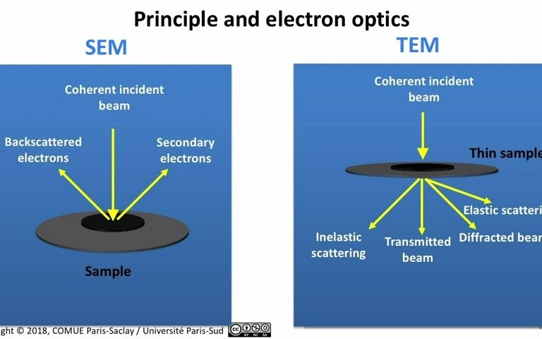 [图]SEM和TEM的电子光学原理 | B站有字幕翻译啦！可以翻译成中文看