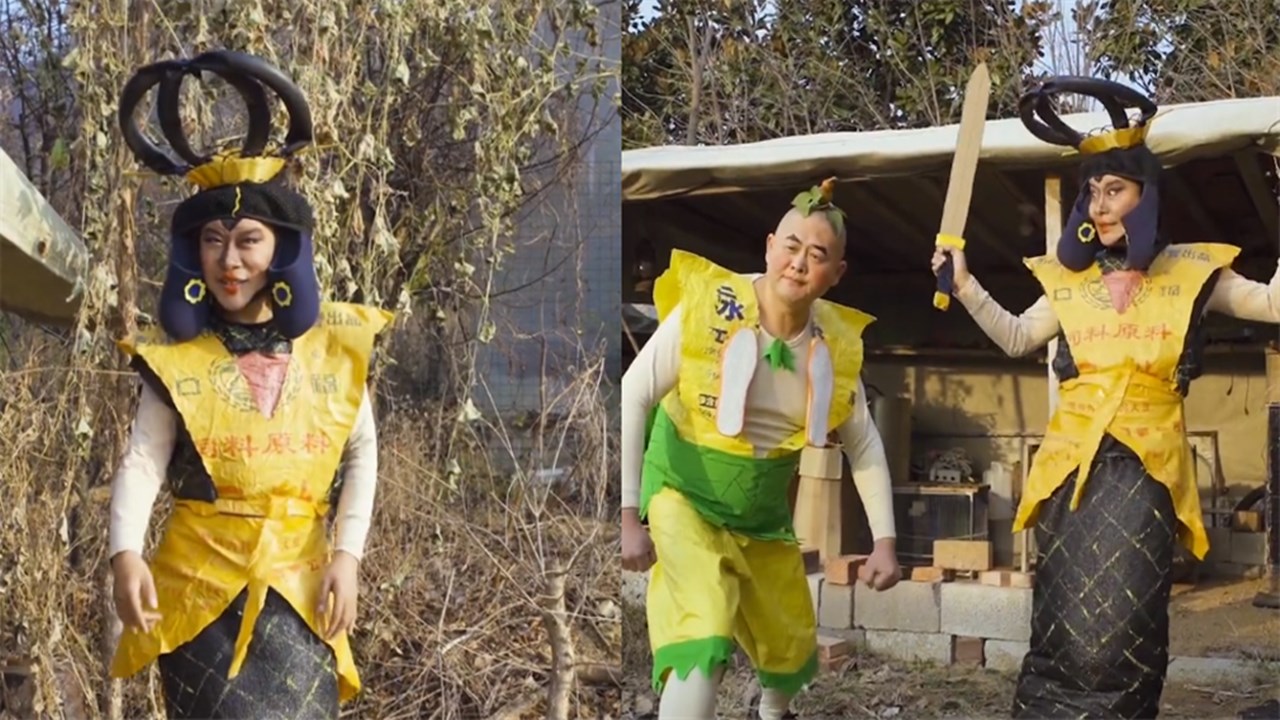 山东80后小伙搞笑cos葫芦娃走红网友让模仿没让超越