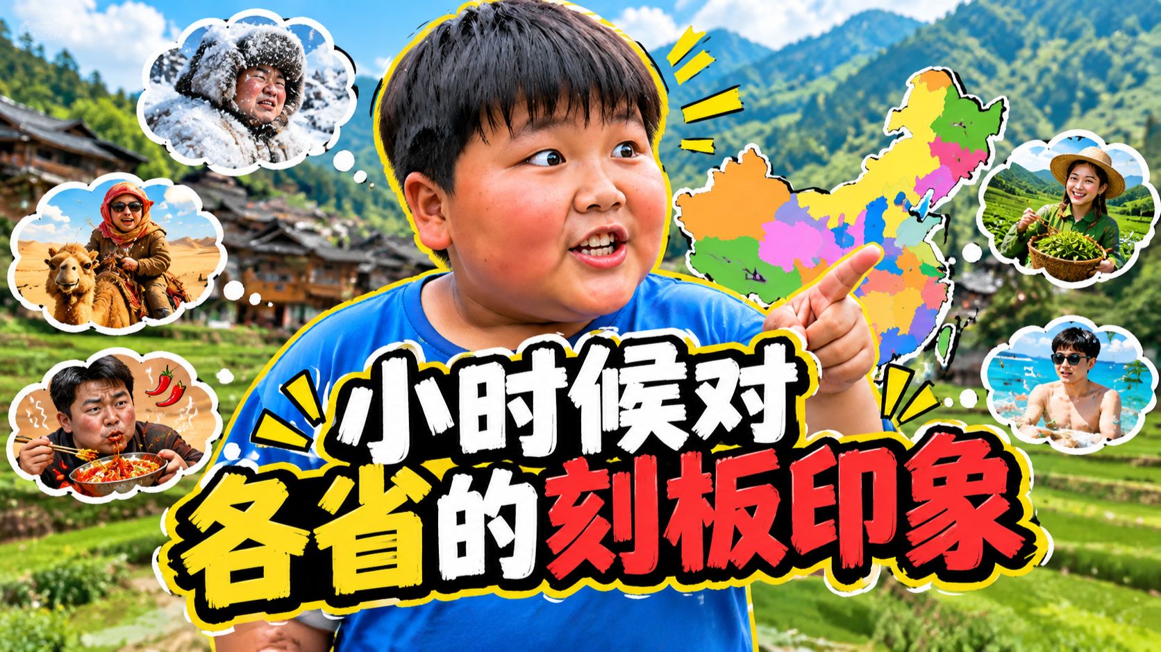 小时候对各省的刻板印象