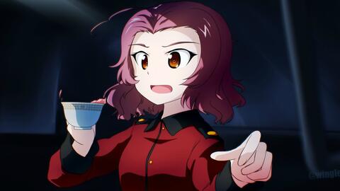 【鸑鷟】欢乐的线上模式《少女与战车》蔷薇果:全场最浪!