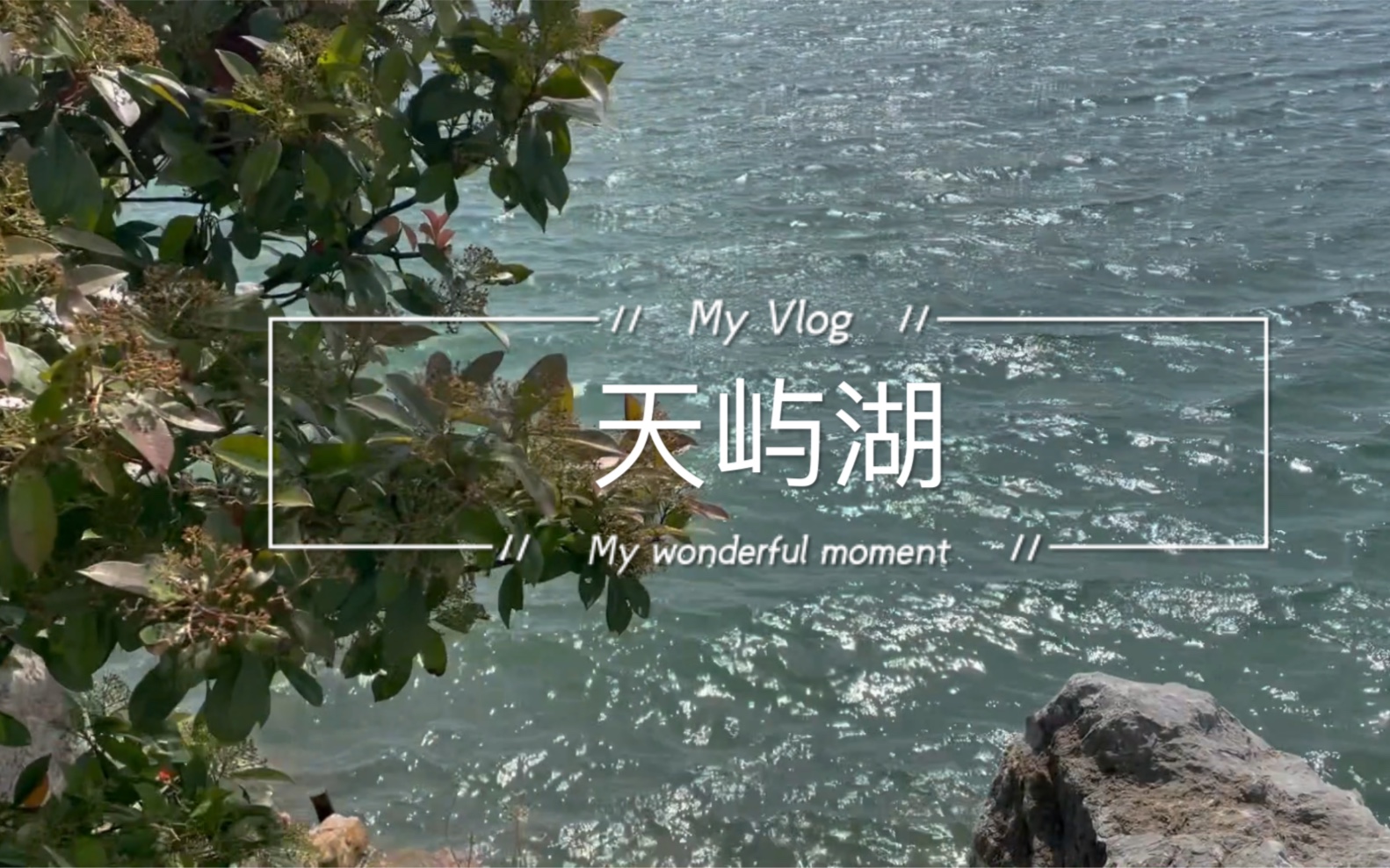 天屿湖vlog哔哩哔哩bilibili