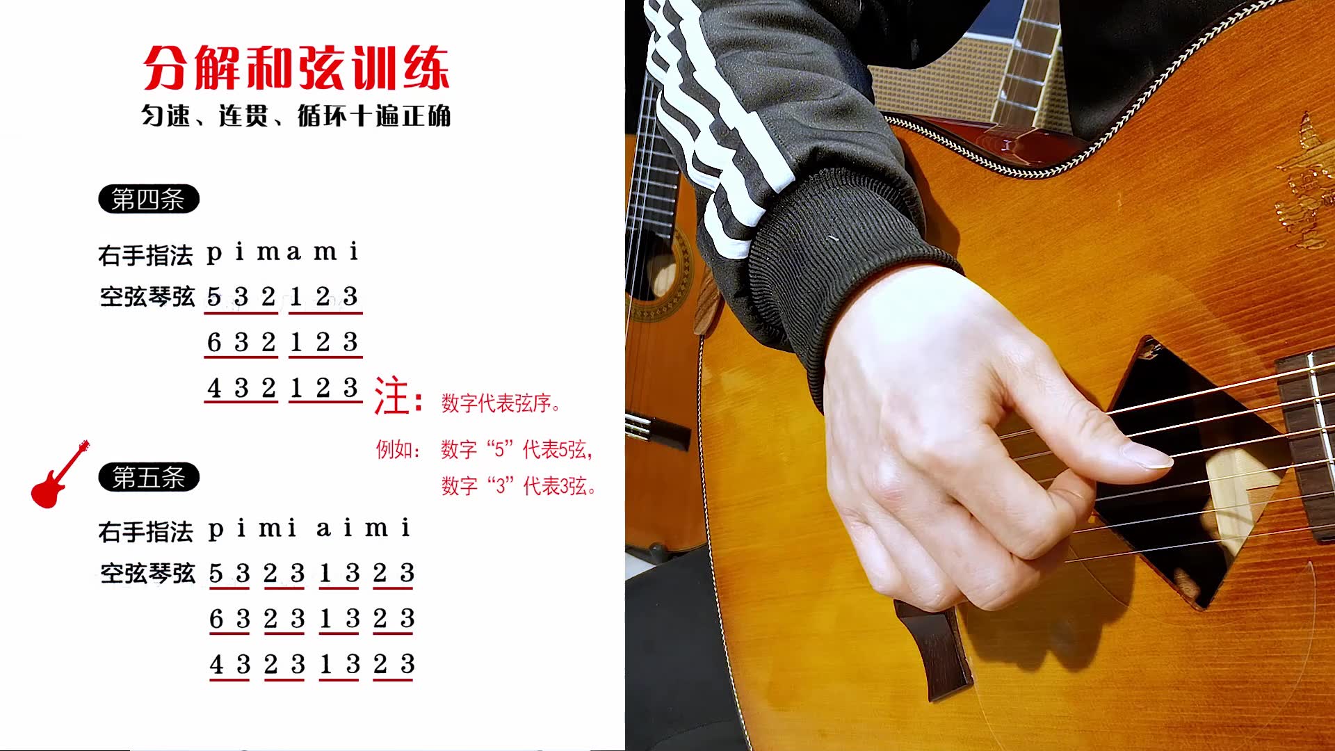 艺术课程-吉他3-2吉他按法和拨法
