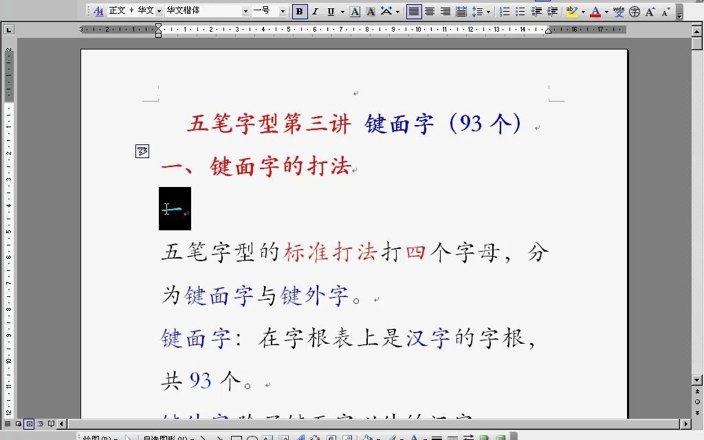 五笔第三讲 4、键面字的打法哔哩哔哩bilibili