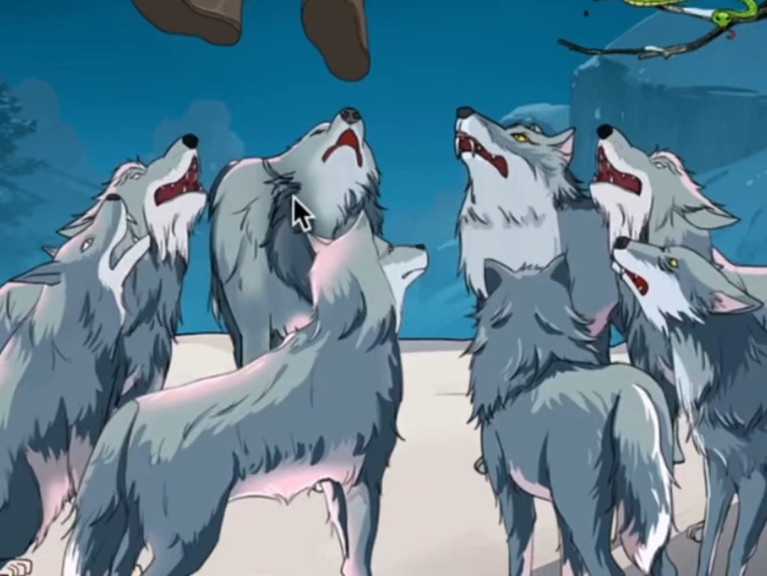 帮乘客赶走狼群