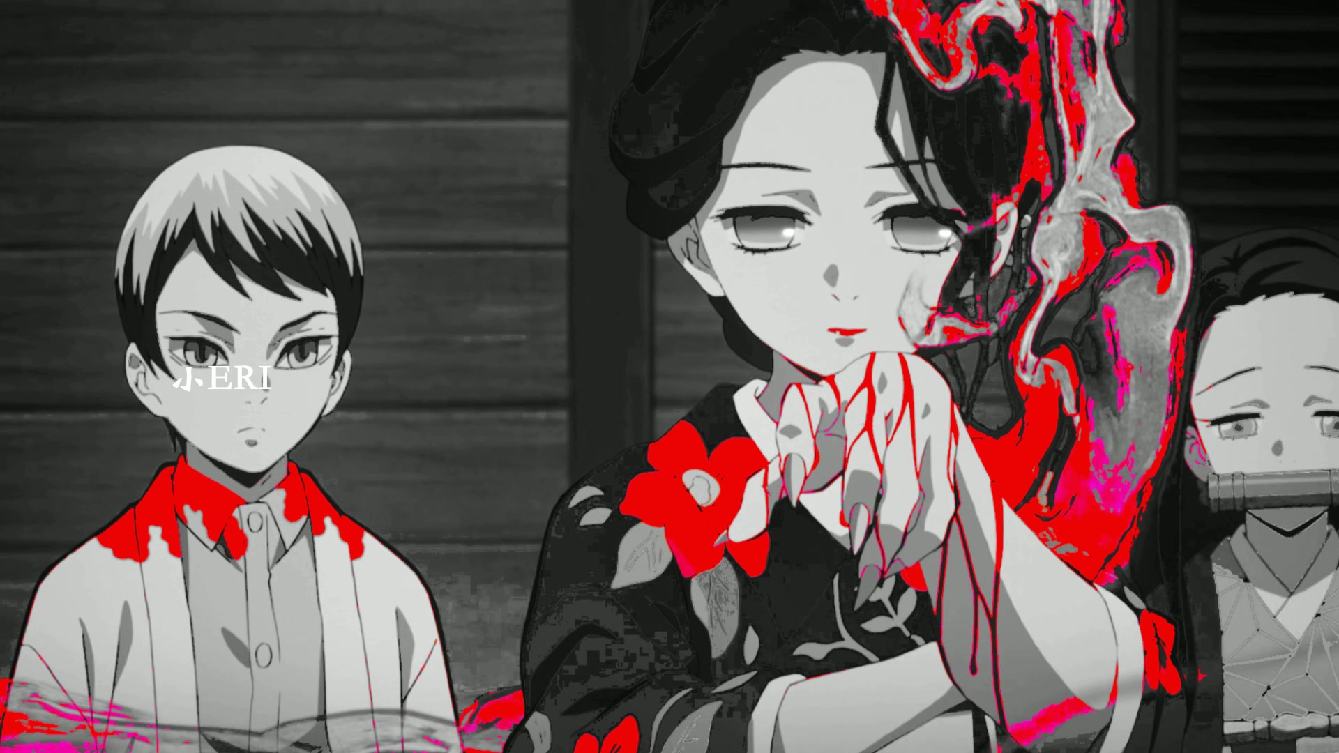 小eri)鬼灭之忍 单色补帧短视频(珠世)