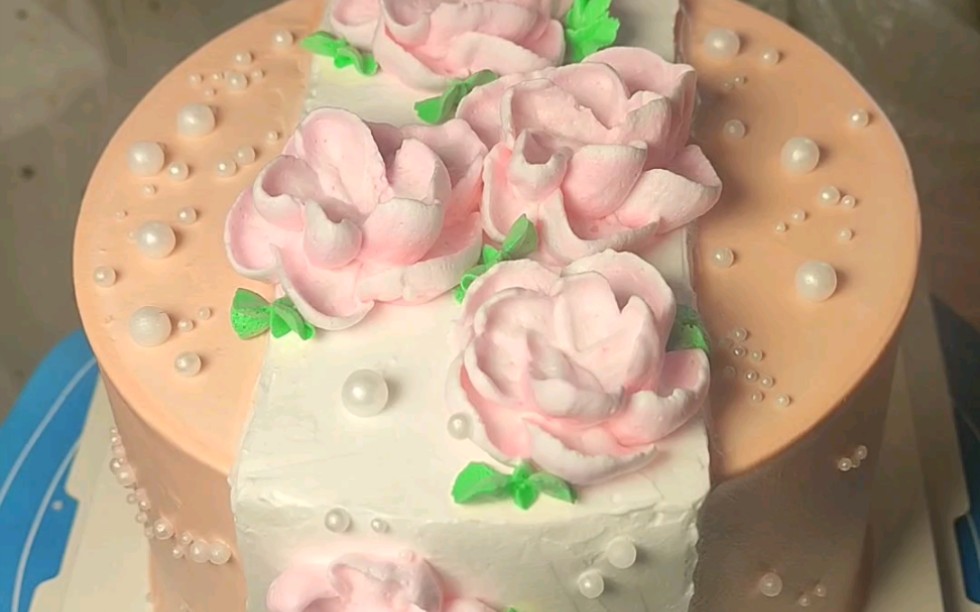 玫瑰裱花嘴挤五瓣花型