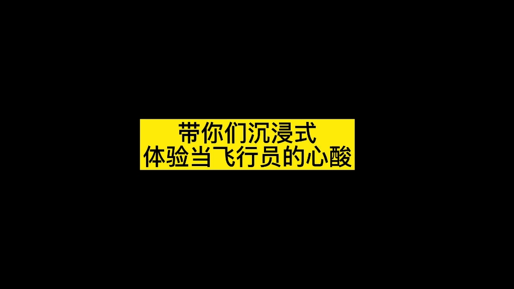 [图]带你们沉浸式体验当飞行员的心酸。