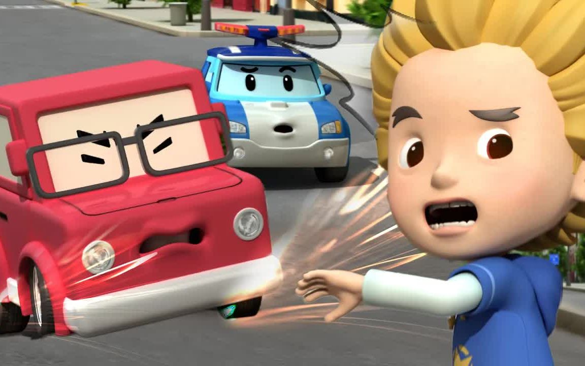 下车时注意点│变形警车珀利安全篇动画合集│儿童安全教育│安全故事