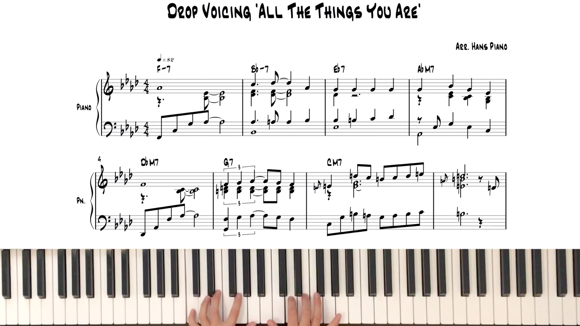 [图]爵士练习-drop2怎么运用到曲子里-all the things you are