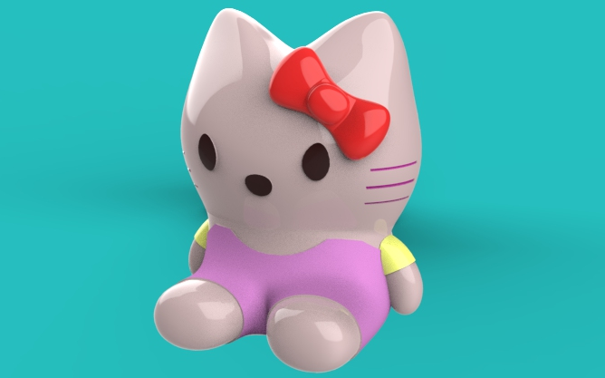 solidworks凯蒂猫建模——威力曲面