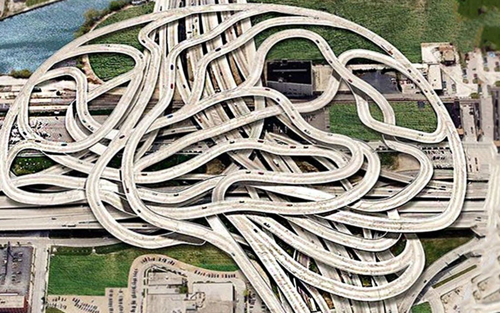 4个令人眼花缭乱的立交桥,设计师厉害啦