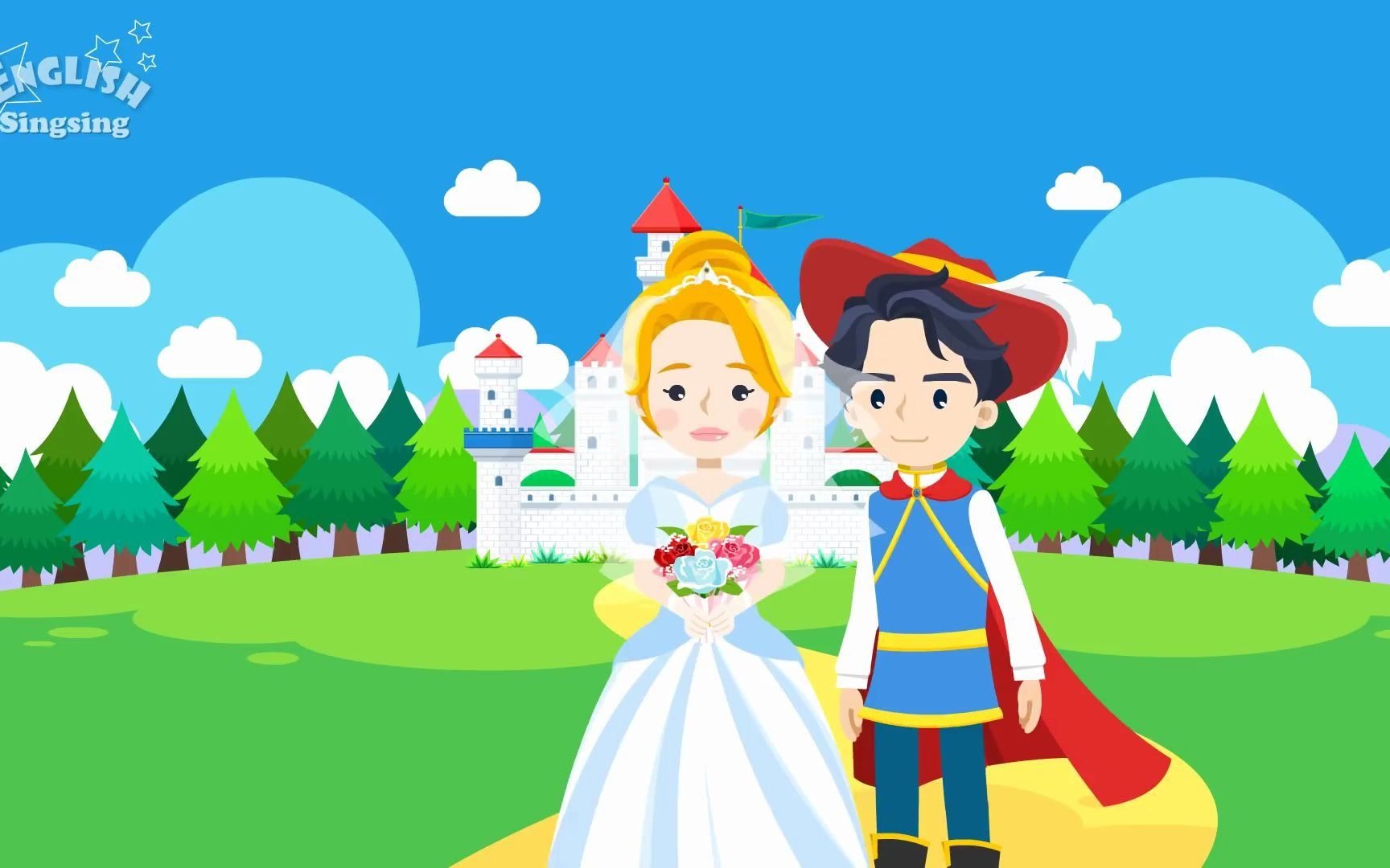 [图]【英文单词】童话 Fairy Tale | king queen prince princess knight fairy dragon ...