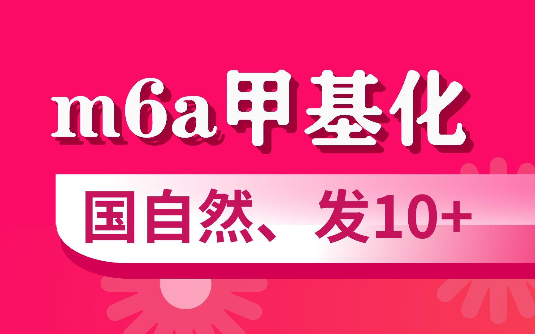 2023国自然 | 三大M6A甲基化整体研究思路,中标不是梦!哔哩哔哩bilibili