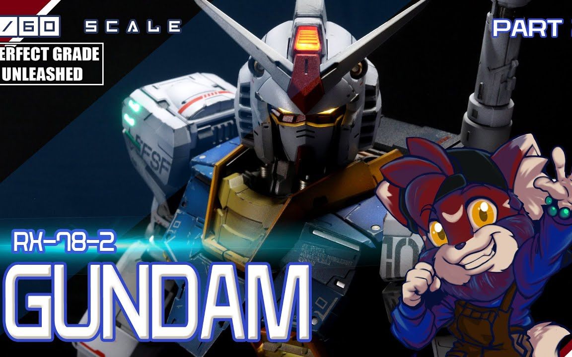 【模型技巧】pg rx-78-2 元祖高达 旧化喷涂加灯 制作教学 上 机翻