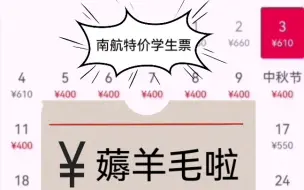 Download Video: 大学生必备省钱攻略，南航400元机票抢票教程