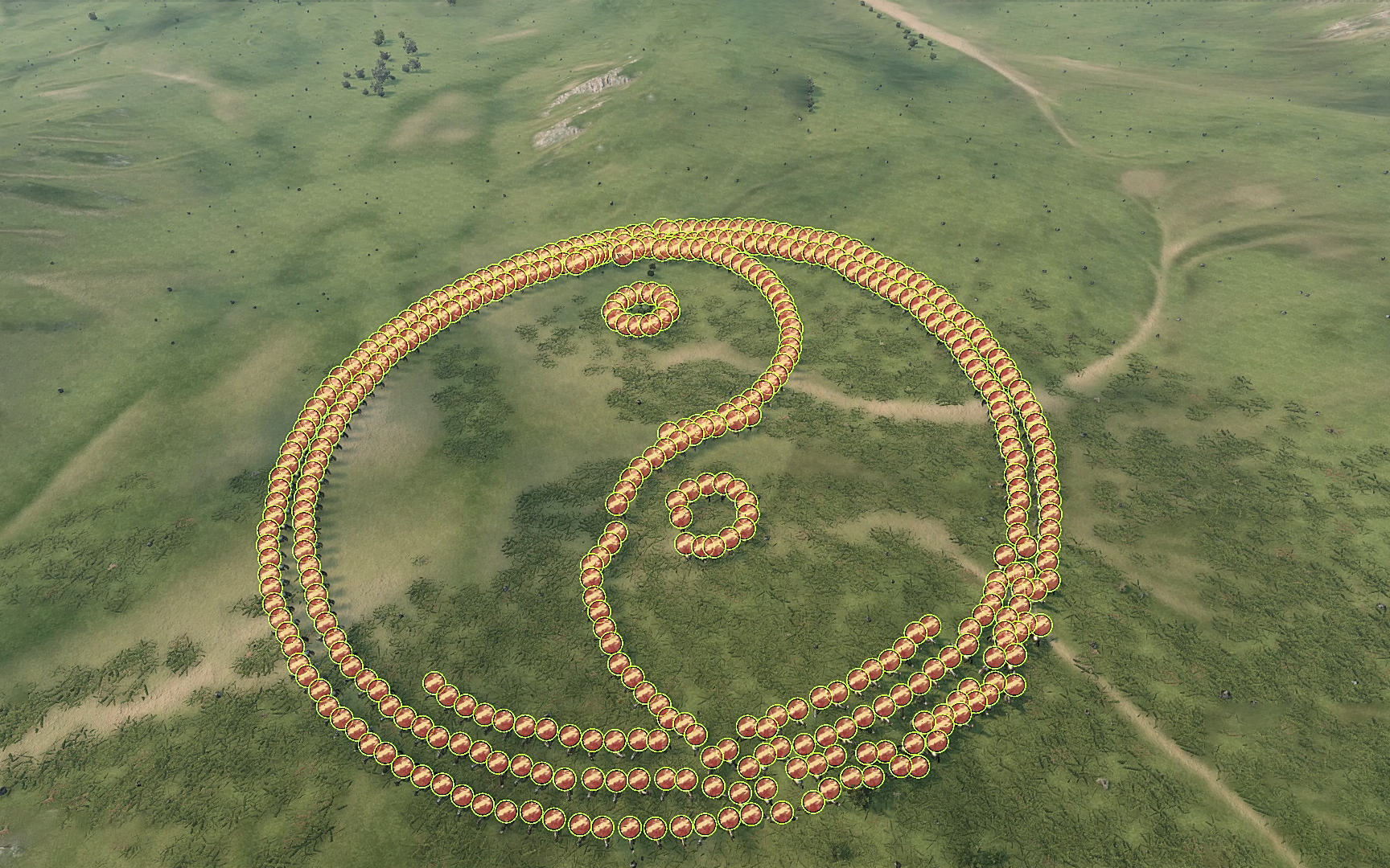 骑砍2也能摆出太极八卦阵?