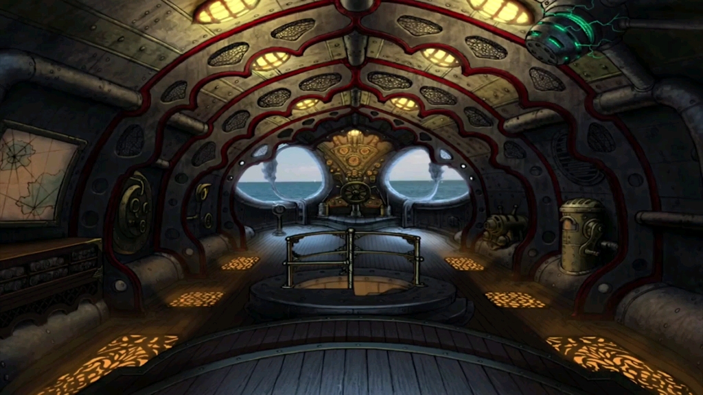 鹦鹉螺号潜艇 内部图片