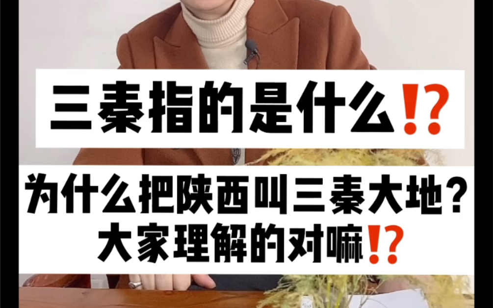 [图]为什么把陕西叫三秦大地？大家理解的对嘛⁉️